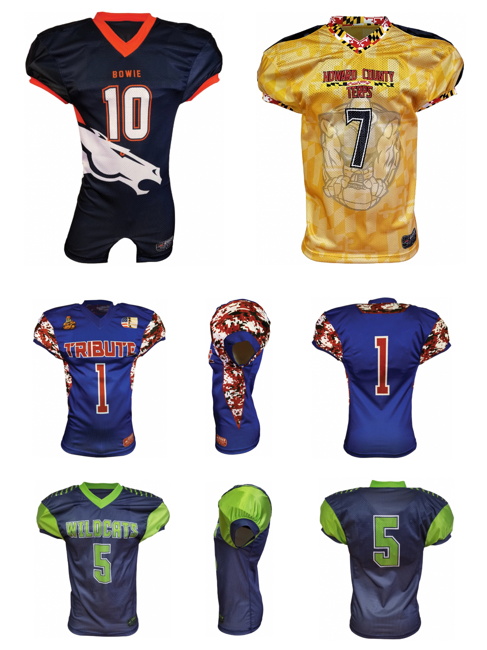 Custom Football Uniforms & Jerseys - Made in the USA by Cisco Athletic